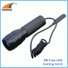 3W Cree Led flashlight Led 180Lumen high power portable camping light 3*AAA battery lamp hunting light wire switch