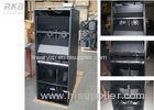 Three Way Small Powered Line Array Speakers Enclosure / Element with 2x8 Mid-Horn