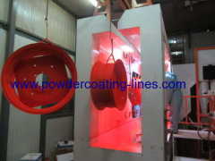 fast color change plastic powder coating booth