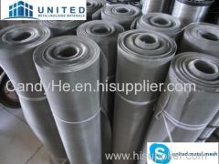 SS304/316 Dutch Plain Weave Stainless Steel Wire Mesh