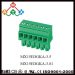3.5/3.81mm pitch 300V/8A 180 degree pluggable terminal blocks with flange replacement of PHOENIX and DINKLE