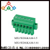 3.5/3.81mm pitch 300V/8A 180 degree pluggable terminal blocks with flange replacement of PHOENIX and SAURO