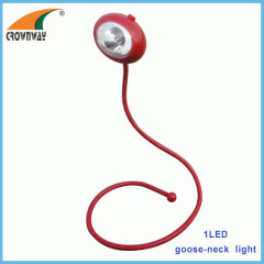 LED goose-neck any direction reading lamp high power book light table lamp 3*LR44 cell button battery LED night light