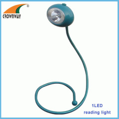 LED goose-neck any direction reading lamp high power book light table lamp 3*LR44 cell button battery LED night light