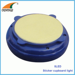 5LED push lamp 15 000mcd push light sticker light home lamp cabinet lamp touch light 3*AAA battery promotion light