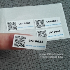 Wholesale Fragile Sticker Barcode Label Custom Self Adhesive Sticker Non-removable Packaging Label