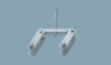 Suspension clamp for glass curtain wall