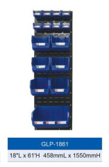 hang storage bin with panel system