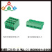 Right angle pin 3.5/3.81mm dual row male type pluggable terminal block with flange manufacturer with UL and TUV approval