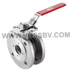 Wafer Type Ball Valve With Direct Mounting Pad ASME 150LBS