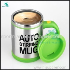 High Quality Powerful Energy Double Wall Stainless Steel Self Stirring Mug Personalized Coffee Mug