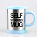 New Double Wall Stainless Steel Self Stirring Mug for Coffee/Tea/Milk/Hot Chocolate