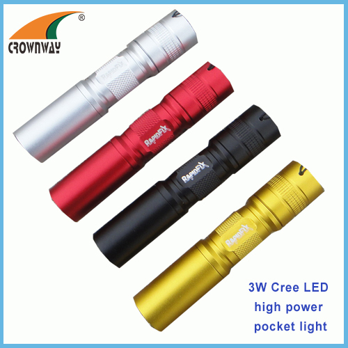 3W Cree LED flashlight 180Lumen powerful 3W UV money detector pocket lamp glue curing tool lamp AAA outdoor lamp