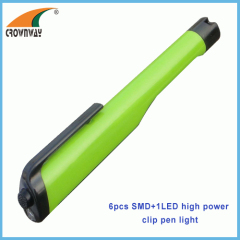 SMD high power 60Lumen pen light LED clip pocket light doctor lamp hand torch work light