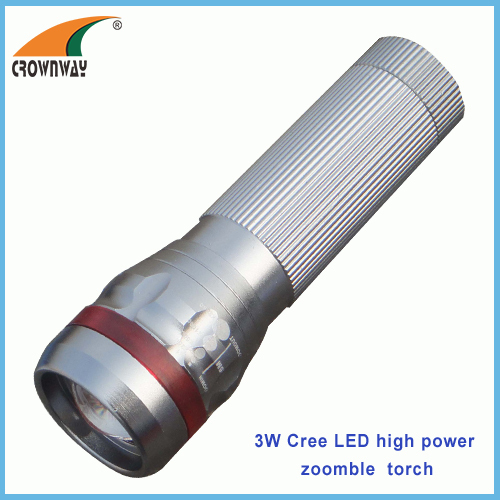 3W Cree LED flashlight 180Lumen powerful hand torch pocket lamp zoomble lantern camping lamps hiking lights