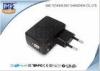 Black AC DC Universal Power Adapter EU Type 90VAC - 264VAC Voltage