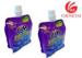 Plastic Eco-Friendly Stand Up Pouch With Spout / Free Standing Bag Packaging