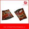 Food Packaging 260 G Metallic Material Three Side Seal Bag For Noshes