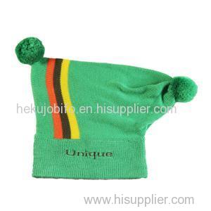 2015 fall halloween pompom beanie jersey clown hat striped hat