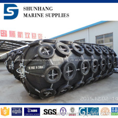 CCS certificate Yokohama marine fender with chain and tyre net