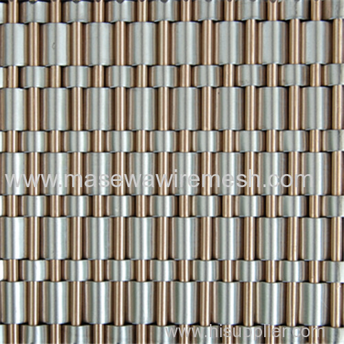 fabric metal mesh of elevator in building