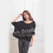 Apparel & Fashion Shirts & Blouses Black Seamless Bamboo Fiber Summer Breathable T-shirt Blouse Home Wear Girls