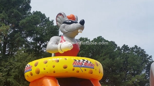 Camouflage Inflatable Rat Race Obstacle Course