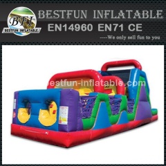 Wacky obstacle course inflatable