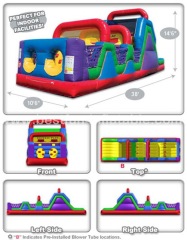 Inflatable Squeeze Play Wacky Jr. Obstacle Course