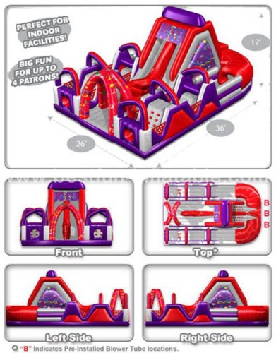 New design inflatable Chaos obstacle for adult