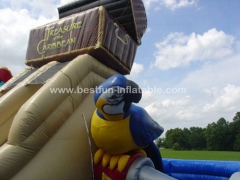 Pirates of the Caribbean and Inflatable Treasure Chest Obstacle Course