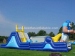 Inflatable slide and obstacle course in one rugby