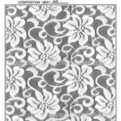 Elastic 135cm Lace Fabric (R625)