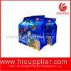 Zipper Top Bulk Mass Square Bottom Pouches Free Standing For Pet Food