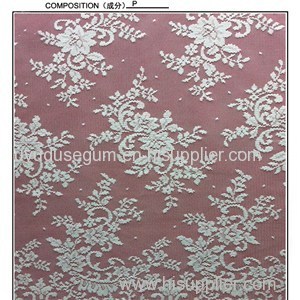 W5324 White Embroidered Wedding Dress Lace Fabric (W5324)