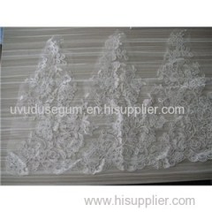 Thread Lace In White Bridal Gown Fabric (W9037)