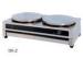 400 mm Restaurant Cooking Equipment Single Or Double Head Commercial Crepe Machine