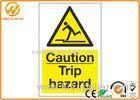 Custom Road Safety Hazard Traffic Warning Signs for Swimming Pool / Factory