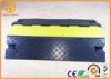 Bright Yellow Safety Cable Protector Ramp for Warehouse / Conference Place