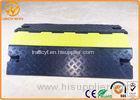 Bright Yellow Safety Cable Protector Ramp for Warehouse / Conference Place