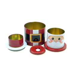 Snow Man Tin Box Christmas Tin Gift Box