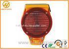 LED Strobe Traffic Warning Lights Solar With High Intensity 360 Degree Swivel Head