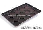 4" Bread Baking Equipment Square / Round Aluminum Hamburger Bun Pans Bakeware