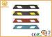 Car Rubber Wheel Stopper with Yellow Reflective Tape Easy Installation.