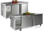 Stainless Steel 2 Door Under Bench Fridge Static Cooling Undercounter Freezer With Ice Maker