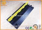 1M 2 Channel Rubber Outdoor Cable Protector Ramp with Commercial Grade Molded Thermoplastic Rubber
