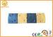 Heavy Duty Yellow and Black Low Car Rubber Speed Bump for Parking Lot / Gas Station