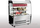 Open Air Refrigerated Display Cases Tabletop Food Warmer Showcase With Night Curtain
