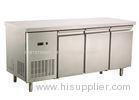 2 / 3 / 4 Doors Commercial Undercounter Fridge CE Approved Stainless Steel Work Bench