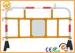 Removable Temporary Plastic Road Safety Barriers White / red / yellow 1.5M * 1M